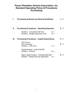 PPOA Purchasing Policies and Procedures