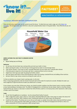 Household Water Use - Hamilton City Council