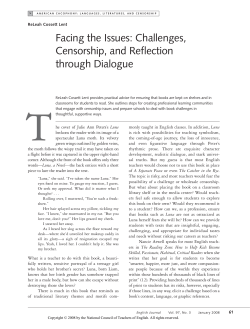 Facing the Issues: Challenges, Censorship, and Reflection through