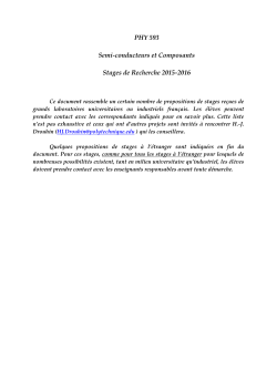 Liste des propositions de stage au 11.12.2015 File