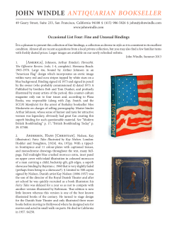 JOHN WINDLE ANTIQUARIAN BOOKSELLER