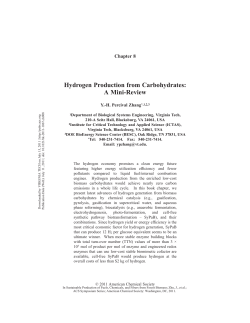 Hydrogen Production from Carbohydrates