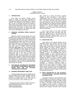 Meteorological case studies of lightning strike victims in Colorado