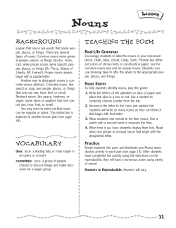 Noun Poem - Scholastic