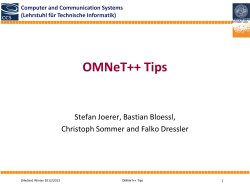 OMNeT++ Tips