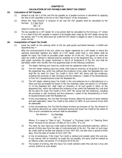 chapter vi calculation of vat payable and input