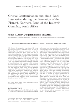 Crustal Contamination and Fluid&ndash;Rock