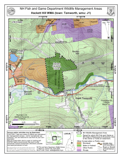 PDF map of this WMA - New Hampshire Fish and Game