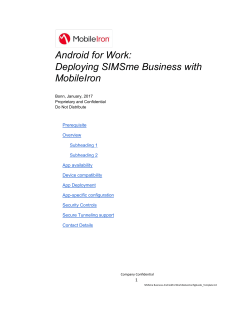 SIMSme Android app configuration guide (work profile)