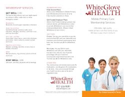 Mobile Primary Care Membership Services