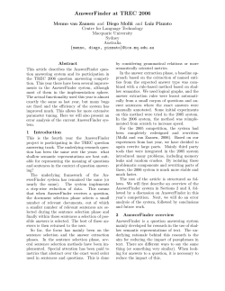 AnswerFinder at TREC 2006 - School of Information Technologies