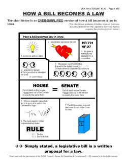 3.13 - How A Bill Becomes A Law - Peer Action Disability Support