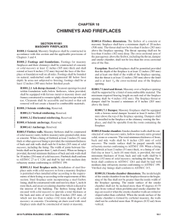 Chapter 10 - Chimneys and Fireplaces