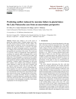 Predicting outflow induced by moraine failure in glacial lakes: the