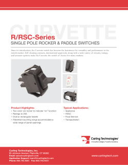 R-Series Datasheet - Carling Technologies
