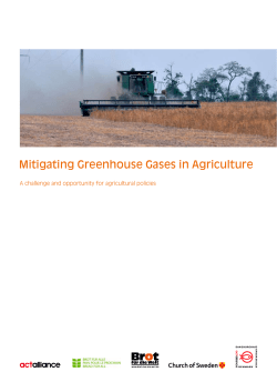 Mitigating Greenhouse Gases in Agriculture