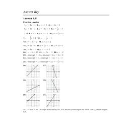 Answer Key