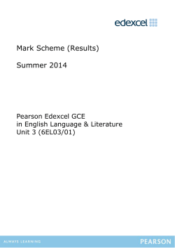 Mark Scheme - Edexcel