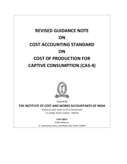cas-4 - Institute of Cost Accountants of India