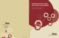 Credit Union Conversions to Banks - Berkeley-Haas