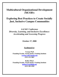 Multicultural Organizational Development (MCOD): Exploring Best