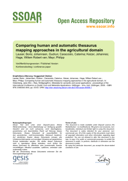 Comparing human and automatic thesaurus mapping