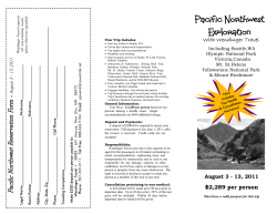 Pacific Northwest brochure