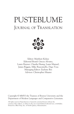 pusteblume - Boston University