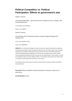 Political Competition vs. Political Participation: Effects on