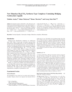 New Dinuclear Ru2(CO)4 Sawhorse-Type Complexes