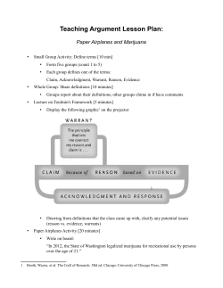 Teaching Argument Lesson Plan