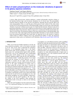 Effect of water polyamorphism on the molecular vibrations of