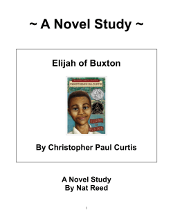 ElijahofBuxtonReedNovelStudies DOWNLOADED VERION THAT I