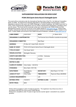 Standard Supplementary Regulations for Speed Event (Word version)