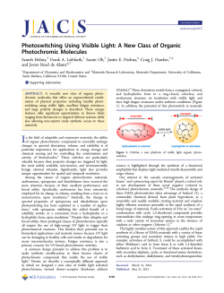 Photoswitching Using Visible Light