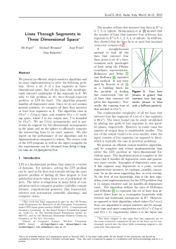 Lines Through Segments in Three Dimensional