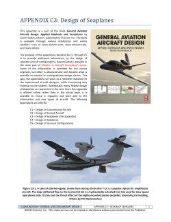APPENDIX C3: Design of Seaplanes