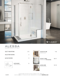 ALESSA In-LInE 7-9 ALESSA 2 SIDED 10-11 ALESSA CUBE 12