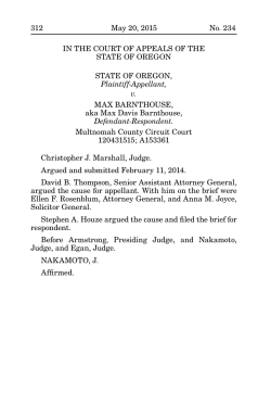 State v. Barnthouse - Oregon Appellate Court Opinions