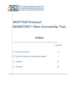 SkinEthic&trade; RHE Skin Corrosion Test