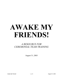 Awake My Friends!