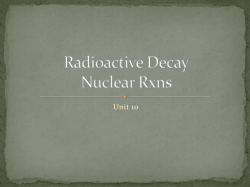 Radioactive Decay