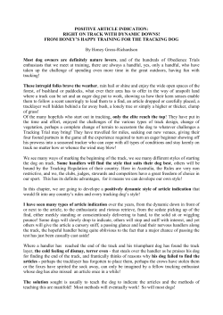 POSITIVE ARTICLE INDICATION - Advanced Tracking Club of WA