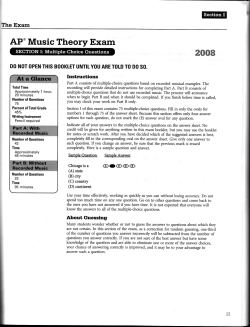 AP`Music Theory Exam