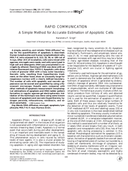 A Simple Method for Accurate Estimation of Apoptotic Cells
