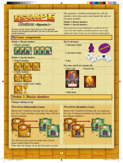 Module 3: Illusion chambers Game components