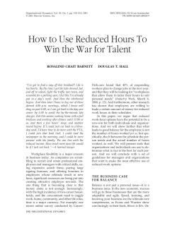 How to Use Reduced Hours To Win the War for Talent