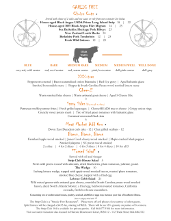 garlic free - The Strip Club 104