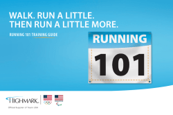 Running 101 Training Guide
