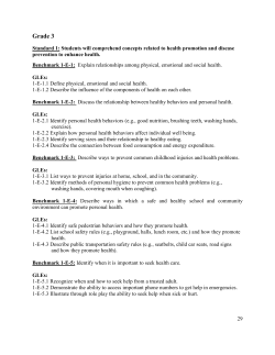 Health Grade 3 - Louisiana Believes